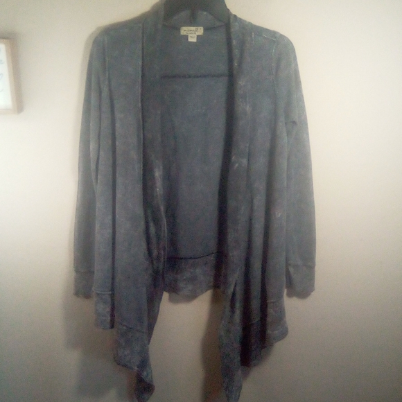 One World Acid Wash Bling Thermal Open Cardigan - Picture 1 of 16